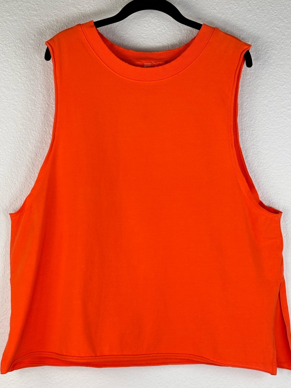 Free People Movement Hot Shot Muscle Tank‎ Neon Orange Oversized Lounge L NWT